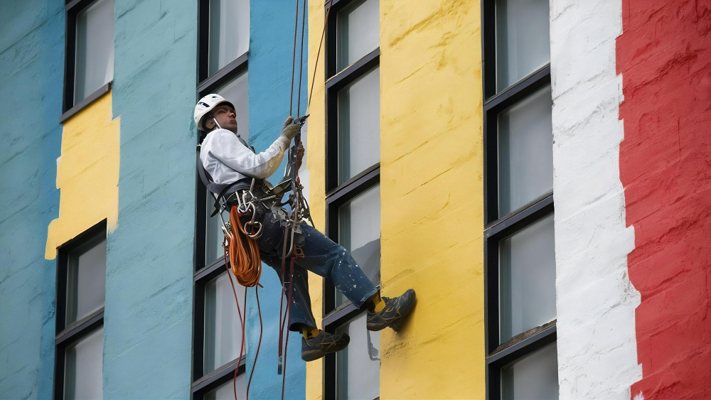 Commercial exterior painting