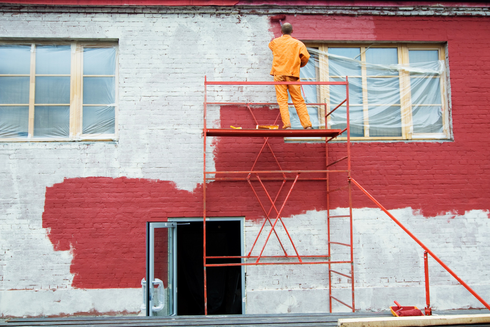 Commercial exterior painting